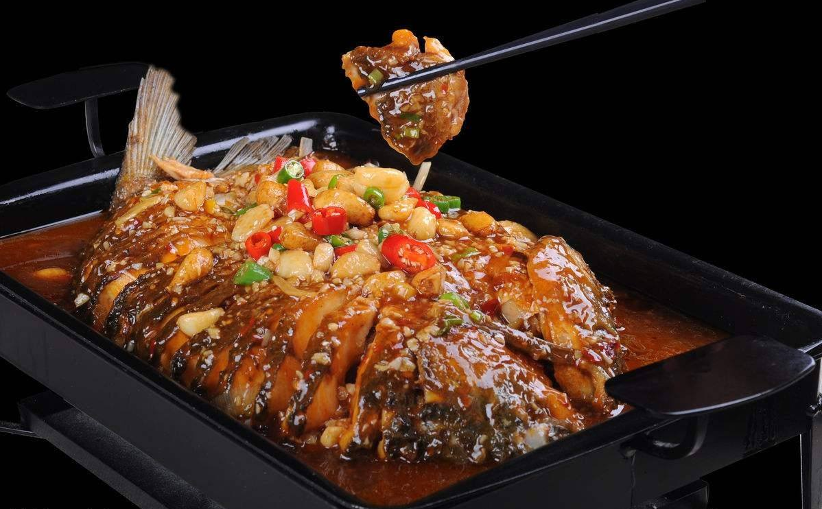 酸辣黃金烤魚(yú)制作方法